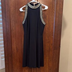 Black Ponte Carmen/(Michael Kors Look-Alike) Sheath Dress